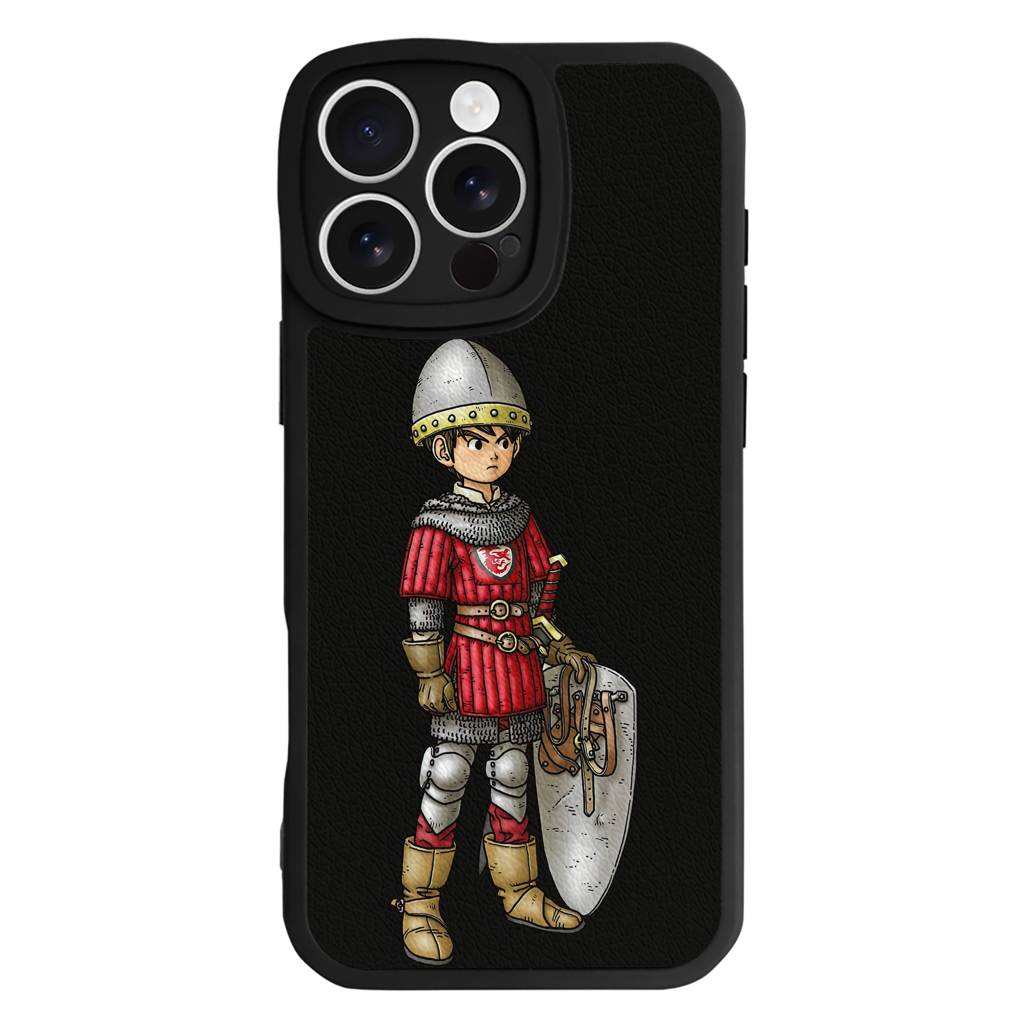 （画像用） ドラゴンクエスト Doragon Kuesuto Dragon Quest 【iPhone 16シリーズ対応】シリコンスマホケース（レザー調） 材質：シリコン